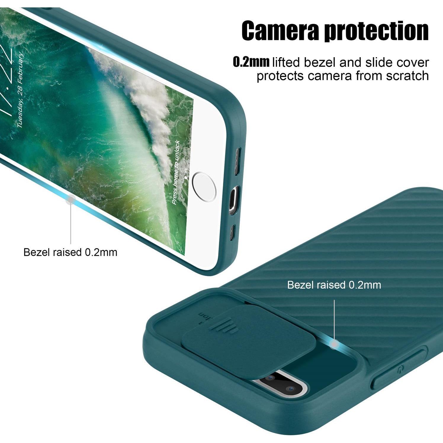 Thumbnail - Cadorabo TPU Cover mit Kamera Schutz (Apple iPhone 7 Plus), Smartphone Hülle, Grün