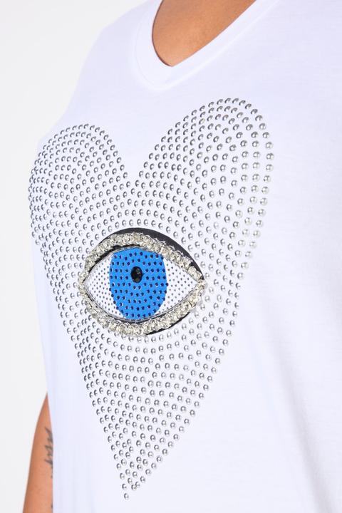 Produktbild Angel of Style T-Shirt, Herz-Auge mit Ziersteinchen, Halbarm (58)