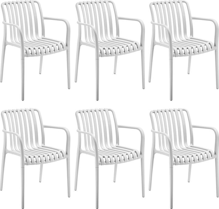 Immagine prodotto tectake Sedie da giardino Alcudia, resistenti alle intemperie, impilabili