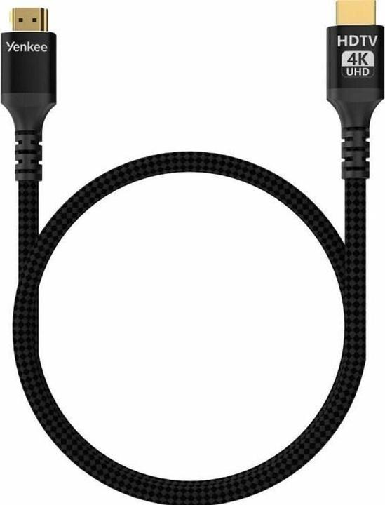 Actual product image Yenkee YCH 130 HDMI 2.0 (M) - HDMI 2.0 (M) 3 m schwarz / 4K/60Hz / 18 Gb/s (3 m)