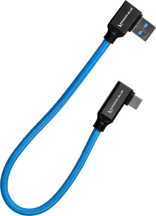 Image du produit Kondor Blue 12" USB-C vers USB-A Angle droit vers angle droit (0.30 m)