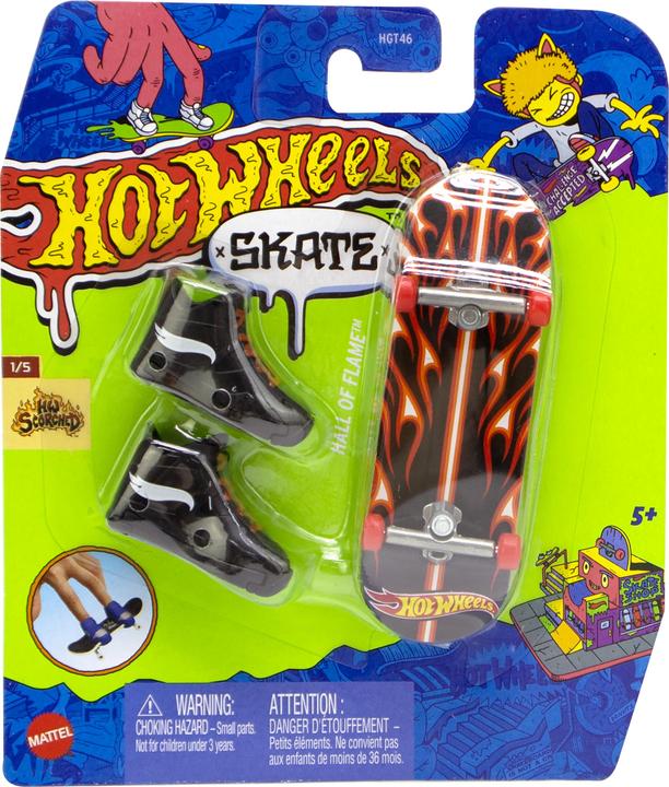 Hot Wheels Skate Fingerboard + Shoe Asst