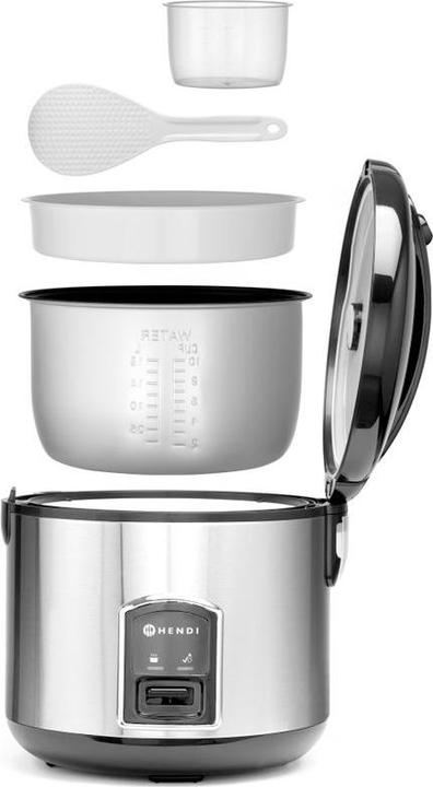 Actual product image Hendi Rice cooker 1,8 l stainless steel 230V 700W