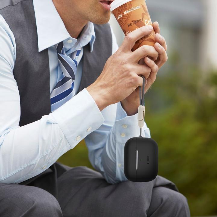 Produktbild Tech-Protect Silicone Case for Apple AirPods Pro 1 / 2 - Black (Kopfhörer Hülle)