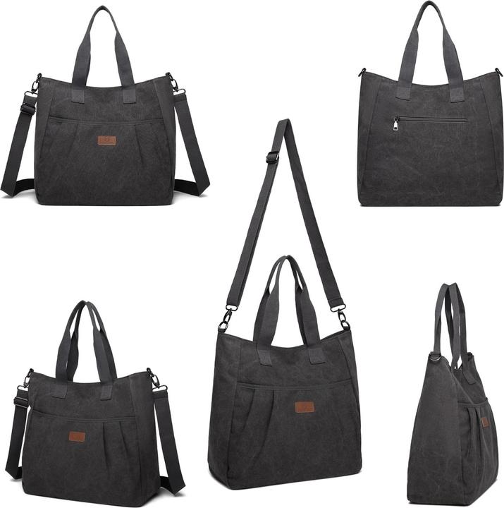 Immagine prodotto Only-Bags.Store Borsa a tracolla in tela, borse da spiaggia borsa a tracolla