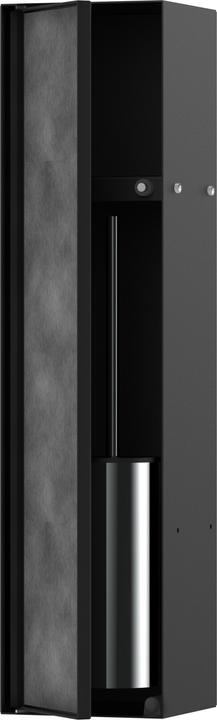 Image du produit hansgrohe XtraStoris Rock Porte-brosse WC, avec tablette, porte carrelable, sans cadre, 145x140x595m