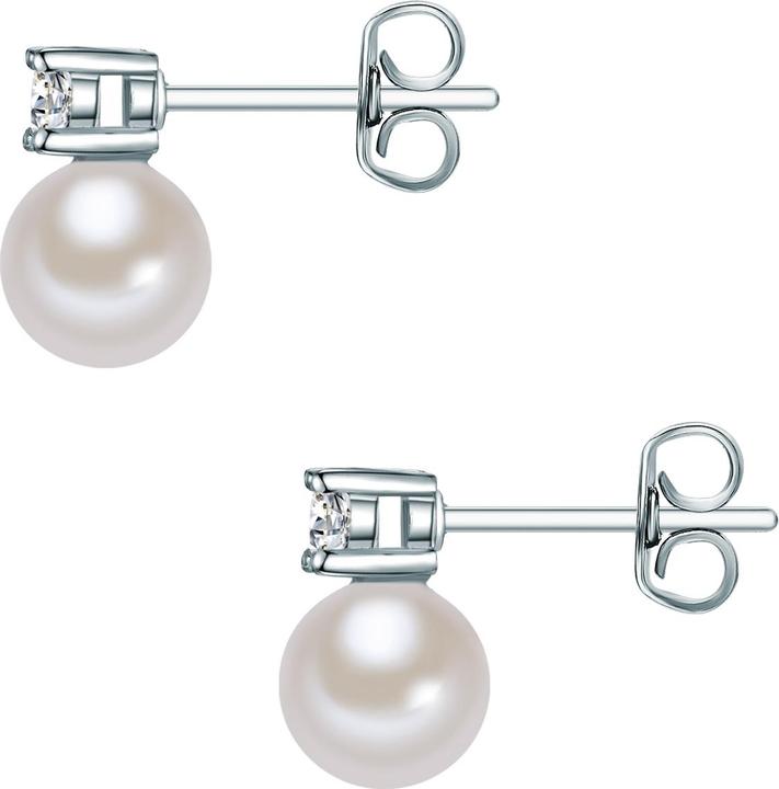 Produktbild Lulu & Jane Sterling Silber Zirkonia Perle (synth.) silber - 33674 (Sterling Silber 925/000)