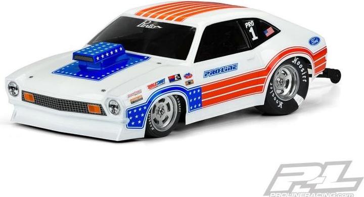 Proline 1972 ford pinto body clear voor alle 11,25 wielbasis 2wd buggy, drag car & ae dr10