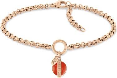 Image du produit Tommy Hilfiger MÃ³dnÃ bronzovÃ½ Å™etÃzkovÃ½ nÃ¡ramek s karneolem 2780766