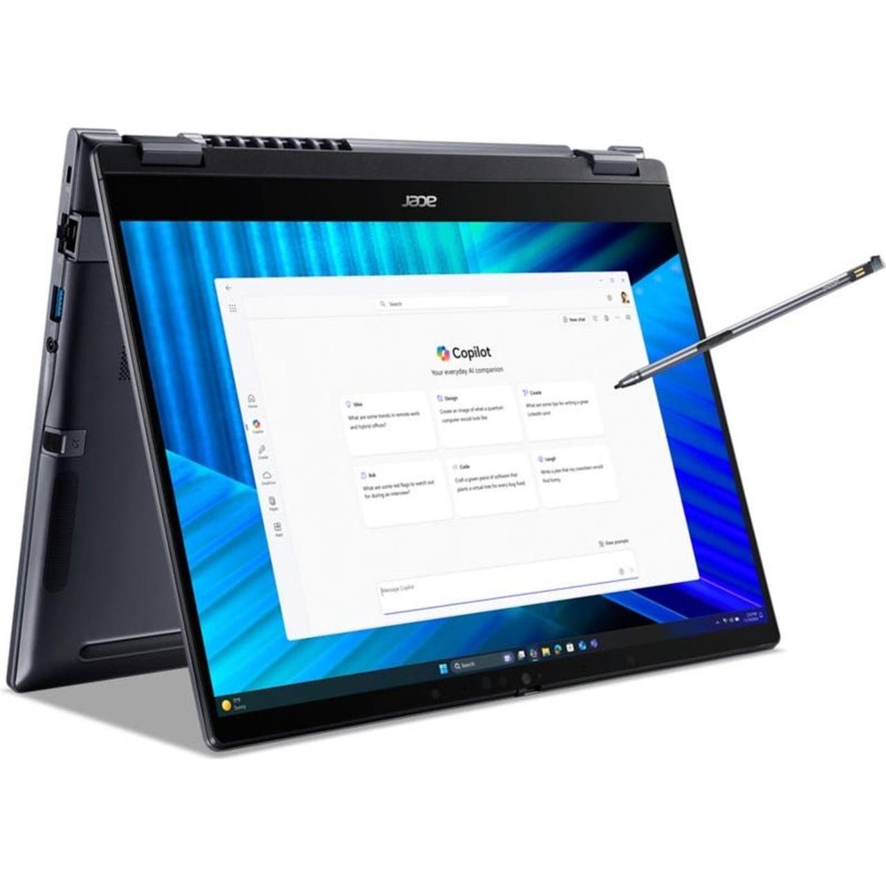 Acer TravelMate P4 Spin 14 Convertible-Notebook TMP414RN-55-TCO Blau (14", 1000 GB, 32.77 GB, DE, In