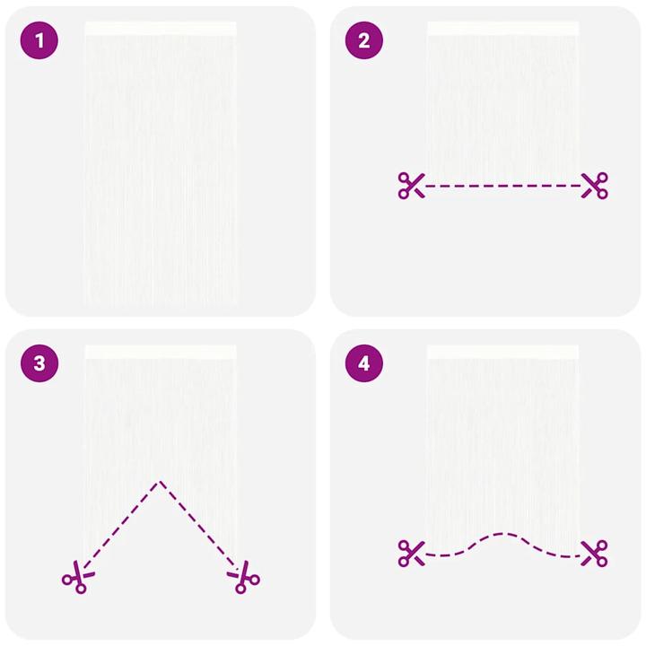 Actual product image vidaXL Fadenvorhang (100 x 250 cm)