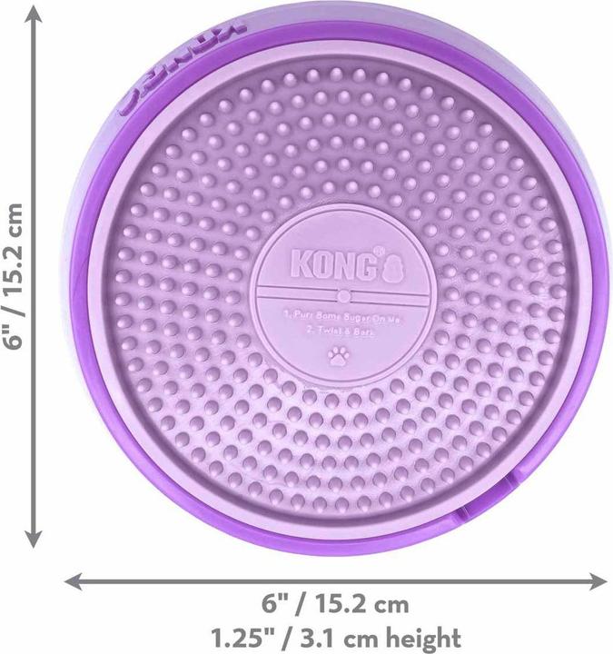 Produktbild KONG Licks Spinz S 15x15x4cm (Futterspielzeug Hund)