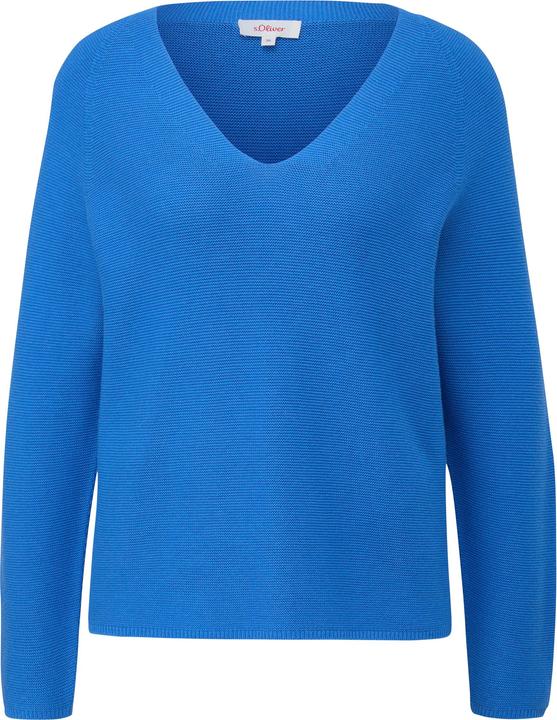 Produktbild s.Oliver Strickpullover Pullover mit V-Ausschnitt (46)
