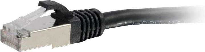 Actual product image C2G Cbl/0.3m CAT6A Shielded PatchCable Black (S/FTP, CAT6a, 0.30 m)