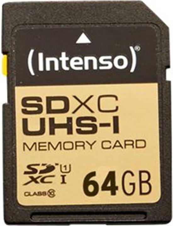 Actual product image Intenso UHS-I Premium (64 GB, SDXC, U1, UHS-I)