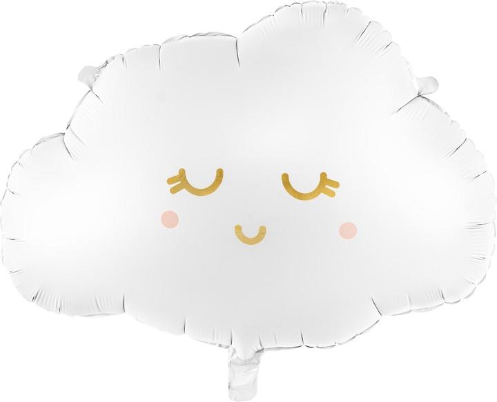 Actual product image Partydeco Foil Balloon Cloud 51 x 35.5 cm, White (1 x)