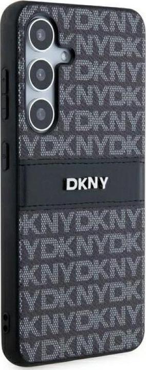 Actual product image DKNY DKHCSPRTHSLK S921 czarny/black hardcase Leather Mono Stripe & Metal Logo (Samsung Galaxy S24)