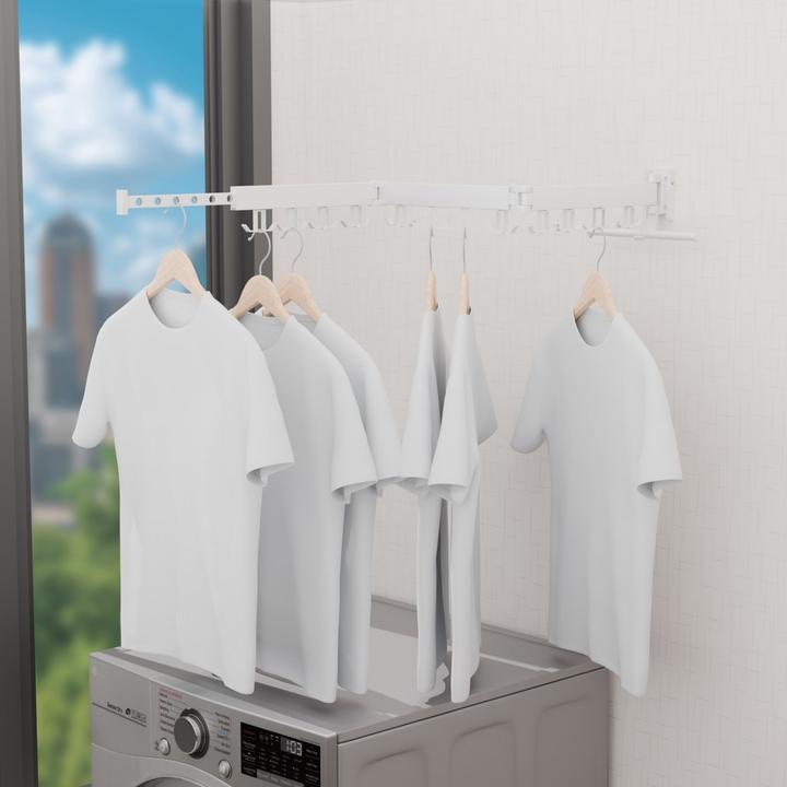 Actual product image Relaxdays Klappbarer Wäscheständer für Wandmontage
