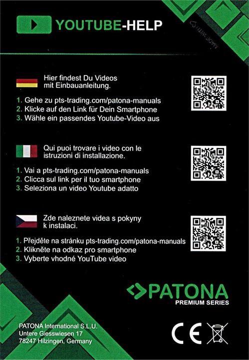 Produktbild Patona Premium Battery