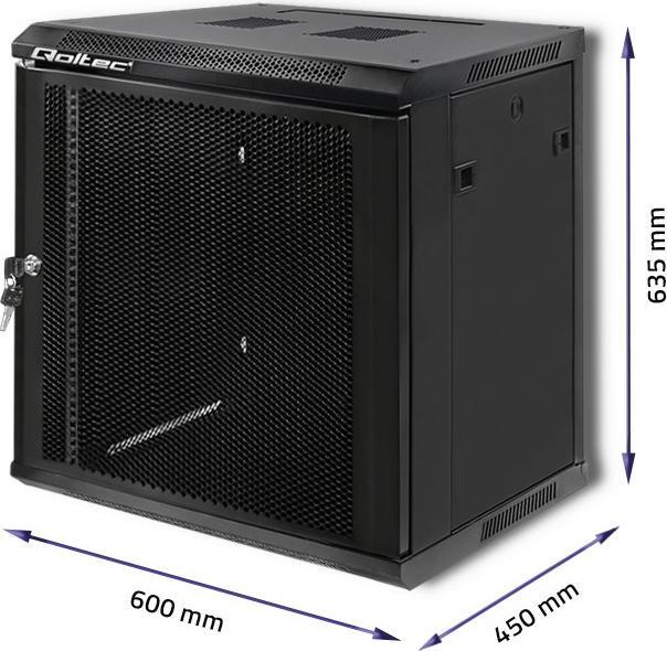 Actual product image Qoltec rack - 12U (12 RU, 19 inch rack)