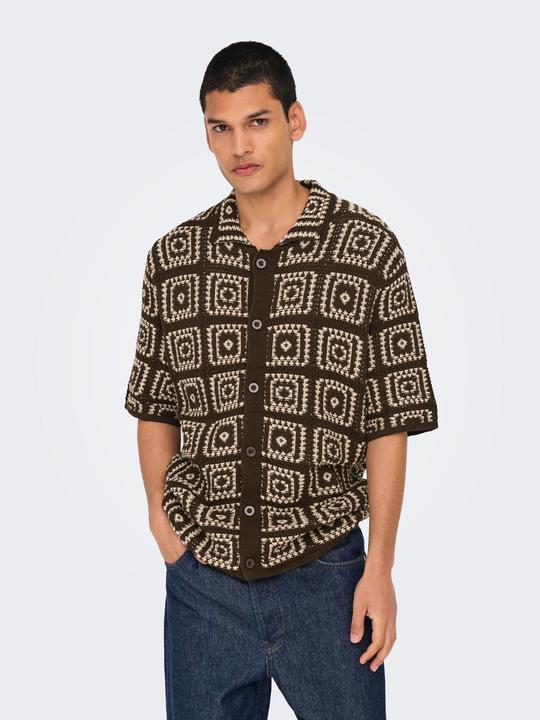 Actual product image Only & Sons ONSBART Gestricktes Poloshirt Polo (L)
