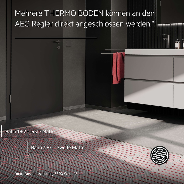 Actual product image AEG Haustechnik Comfort Turbo Thermo Floor TBS TC 200/4 Set Plus, electr. underfloor heating complete set 4 m², 200