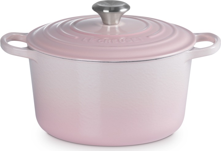 Le Creuset Bräter hoch SIGNATURE Shell (24 cm, Bräter + Schmortopf, Emaille, Gusseisen)