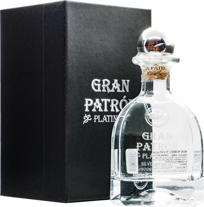 Actual product image Patrón Spirits Company Tequila Gran Patron Platinum pure agave