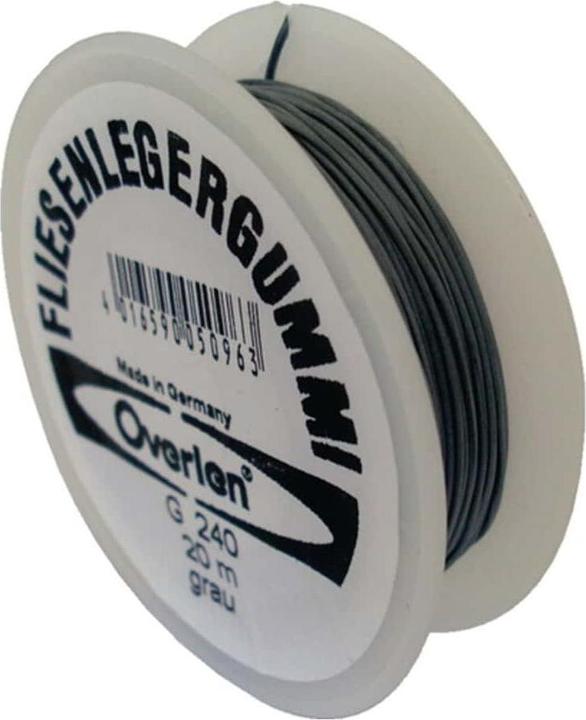 Actual product image Overmann Tiling rubber length 20 m thickness 0.5 mm suitable for clamping corners grey