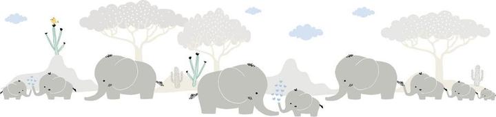 Actual product image A.S. Création Lovely Kids nursery Elephant Family with cute elephants (15 x 500 cm)