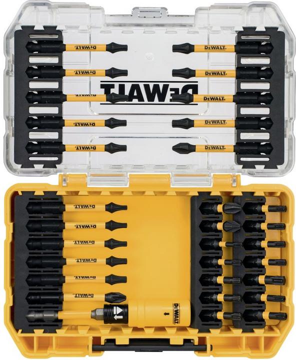 Actual product image DeWalt Set of impact tips DT70738T, 31 pcs. (Hexagon socket TX M10, Hexagon socket TX M15, Hexagon socket TX M20, Hexagon socket TX M30, Cross Phillips PH M2, Hexagon socket TX M25, Cross Pozidriv PZ M2)