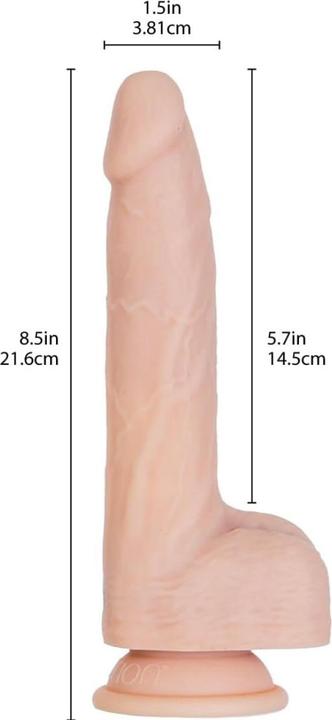 Actual product image Naked Addiction 8.5" Thrusting Dong with Remote