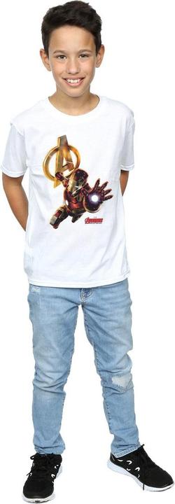 Immagine prodotto Iron Man Pose Maglietta Ragazzi (140, 146)