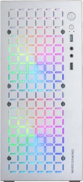 Actual product image Mars Gaming Boitier Mini Tour Micro Atx Mc-Core RGB Avec Panneau Vitré (Blanc) (mATX, Mini-ITX)