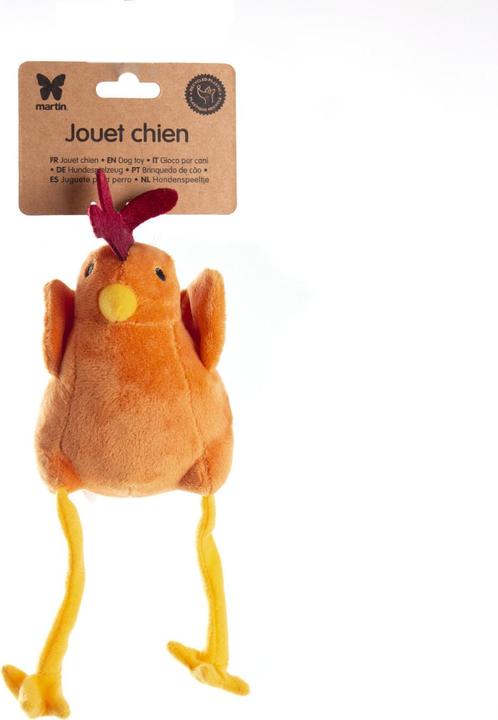 Produktbild Martin Hondenspeelgoed Haan Pluche Oranje Gerecycled - 25X10X15 Cm (Plüschspielzeug Hund)