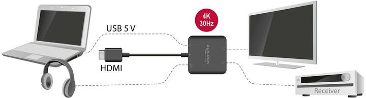 Actual product image Delock HDMI Audio 5.1 Extractor (Extractor)