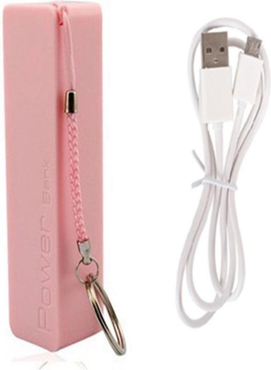 Image du produit PhoneLook Batterie portable et compacte Capacité de 2'600 mAh Sortie USB-A porte-clé Rose (600 mAh)
