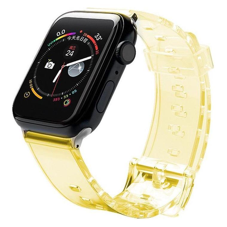 Hurtel Armband Licht Silikon Armband Armband Uhr Armband Watch 6/5/4/3/2 (44mm / 42mm) Gelb (42 mm, 44 mm, TPU) (1404978613)