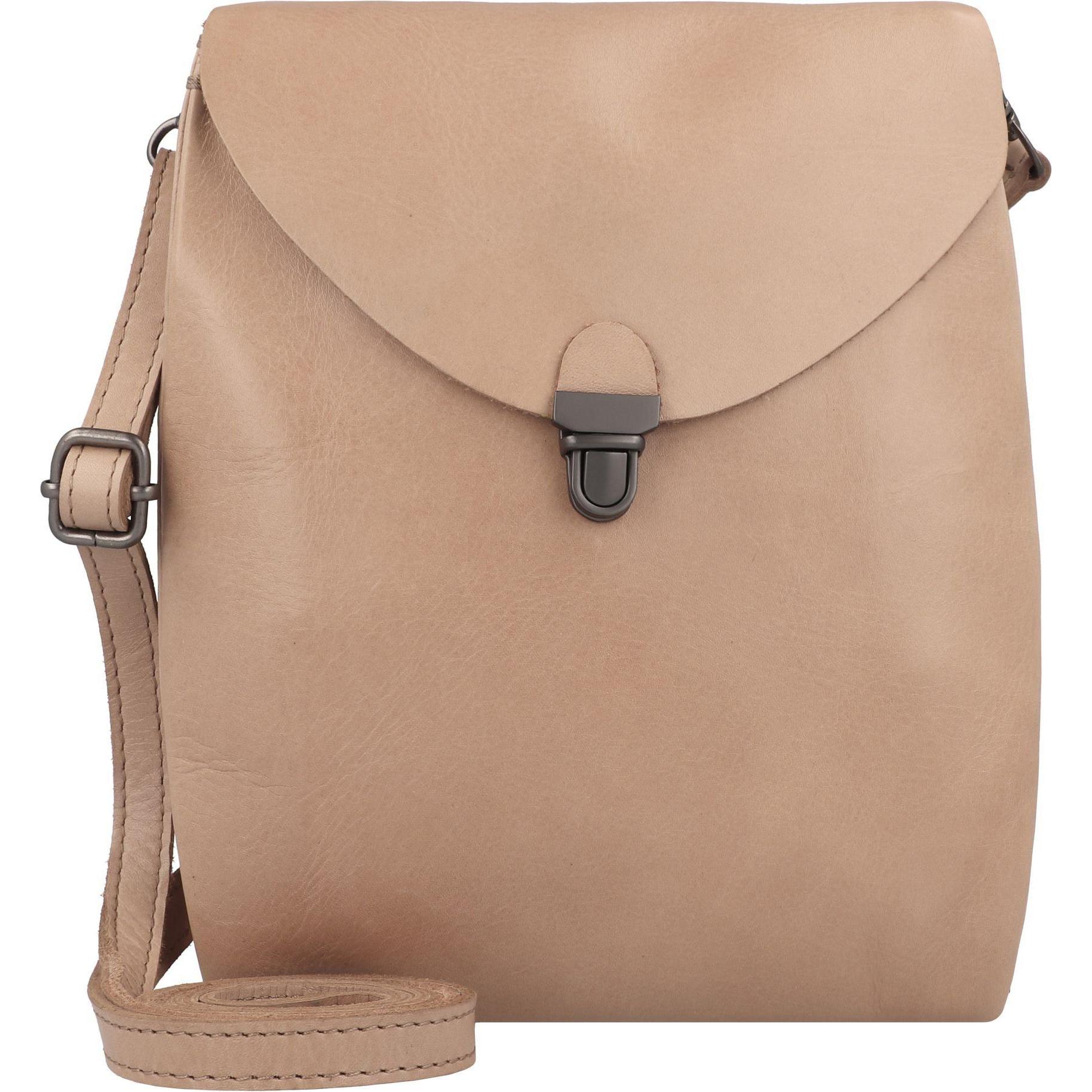 Harolds, Handtasche, Fold Mini Bag Umhängetasche Leder 17 cm, Beige
