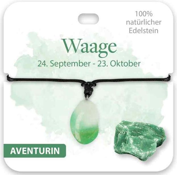 Produktbild BB Klostermannn Kette Edelstein Aventurin Waage