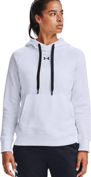 Produktbild Under Armour Damen Rival Fleece HB Hoodie weiss 1356317 100 (2XL) (XXL)