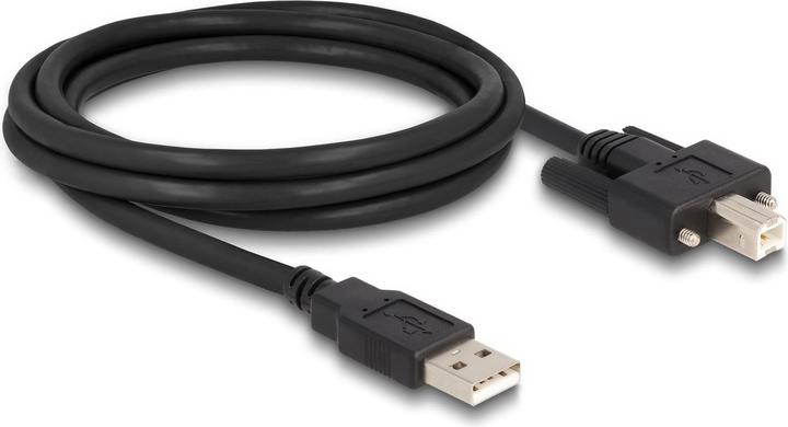 Actual product image Delock USB 2.0 cable USB A - USB B 2 m (2 m, USB 2.0)