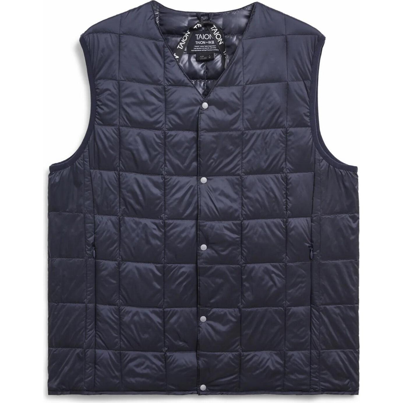 Taion, Herren, Jacke, Basic-Innenjacke mit geknöpftem V-Ausschnitt (XS), Blau, XS