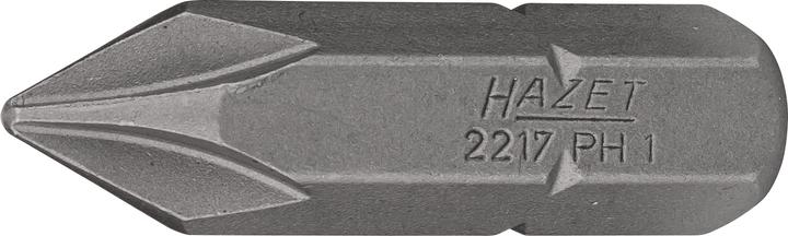 Produktbild HAZET Bit 2217-PH1 ∙ Sechskant8 (5/16 Zoll) ∙ Kreuzschlitz Profil PH ∙ PH1 (Kreuz Phillips PH)