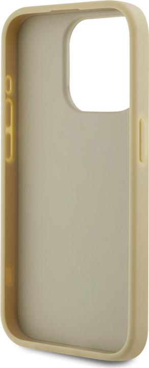Produktbild Karl Lagerfeld Wrinkled PU Signature Logo Case for iPhone 15 Pro Gold (Apple iPhone 15 Pro)