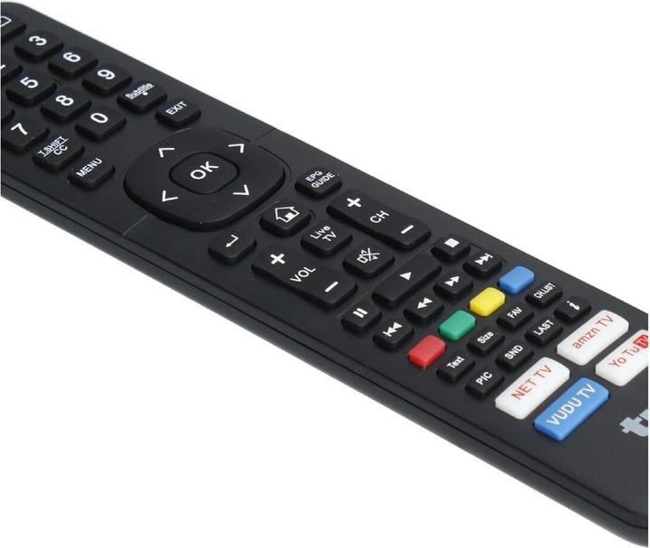 TM Electron Télécommande universelle Hisense Noir (Télécommande universelle, Infrarouge)