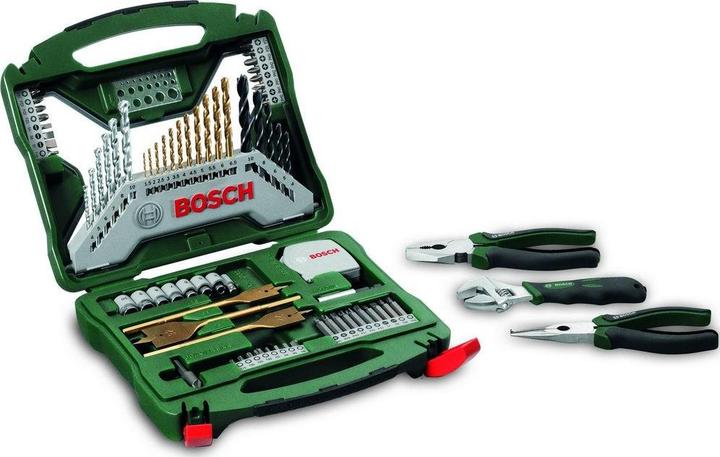 Produktbild Bosch Zubehör X-Line Zubehörkoffer Zangen-Set 70-tlg. (Innensechskant, Kreuz Pozidriv PZ)