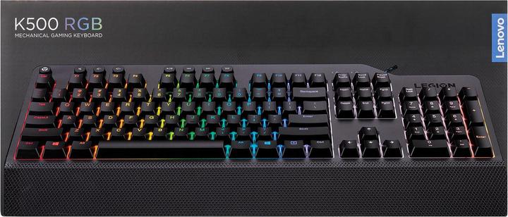 Produktbild Lenovo Legion K500 Tastatur USB QWERTY Schwarz Grau (US, Kabelgebunden)