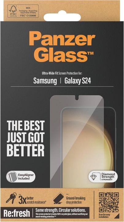 Immagine prodotto PanzerGlass Ultra-Wide Fit (1 Pezzo/i, Samsung Galaxy S24)