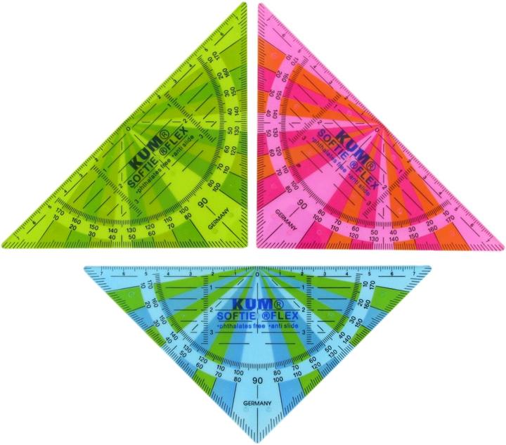 Actual product image Kum Geometry Triangle Softie Flex (16 cm, Plastic)